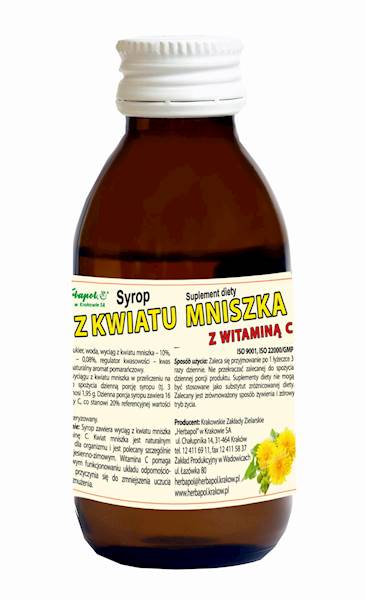 Syrop z kwiatu mniszka z wit C 100ml Herbapol