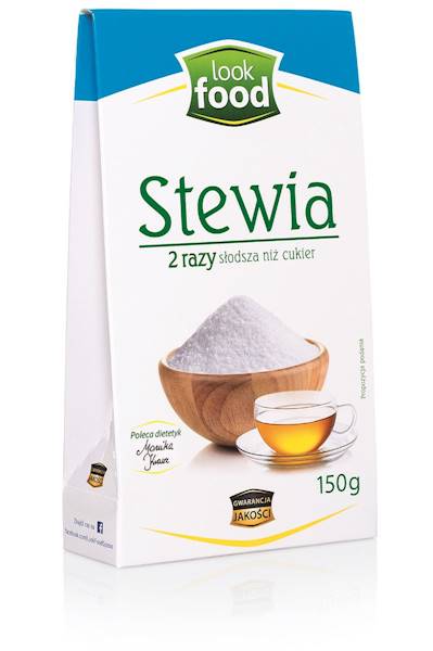 Stewia 2x słodsza niż cukier 150g Look Food
