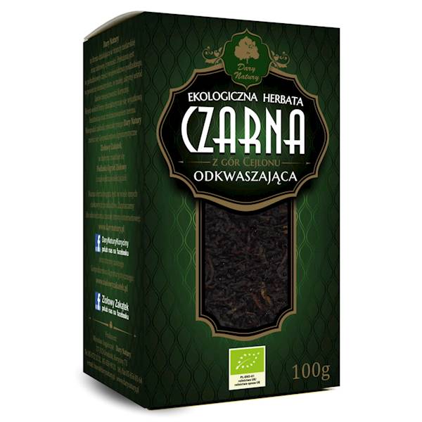 Herbata Czarna liściasta EKO 100g Dary Natury