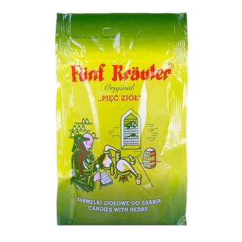 Karmelki ziołowe do ssania "Pięć ziół" 60g