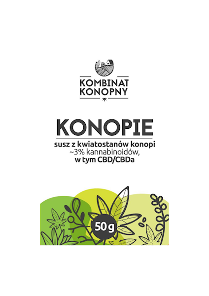 Kwiaty konopi-susz konopny 50g Kombinat Konopny
