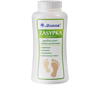 Zasypka ziołowa dio stóp Ziołolek 100g