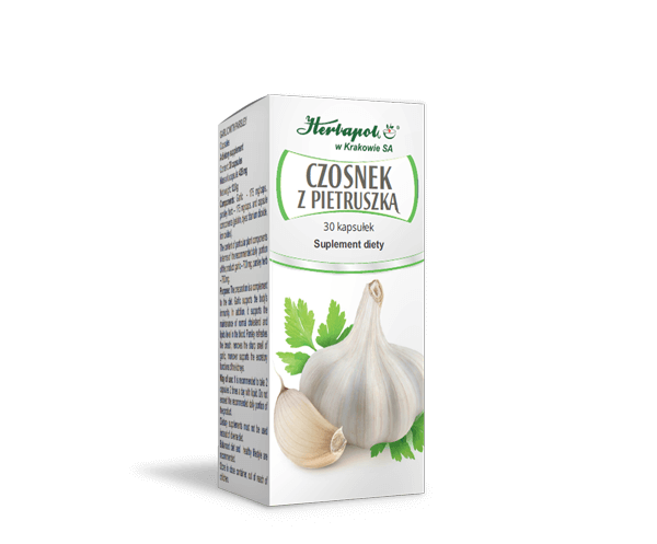 Czosnek z pietruszką 30 kaps Herbapol