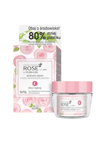 Flos lek Różany krem przeciwzmarszczkowy na noc 50