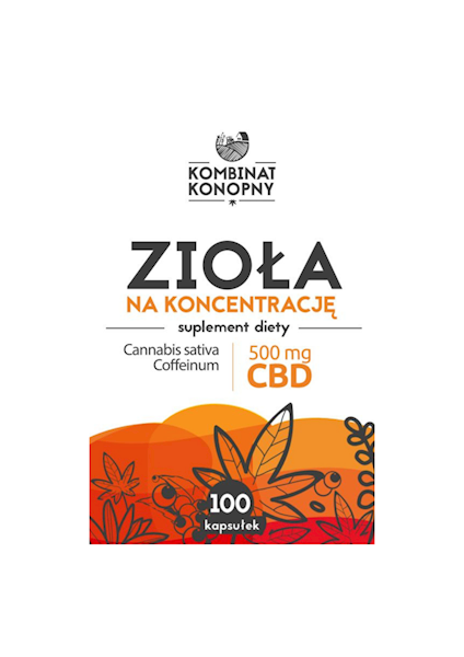 Zioła na koncentracje 100kaps. Kombinat Konopny