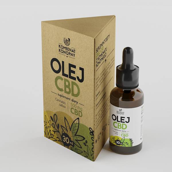 Olej CBD 500mg 30ml Kombinat Konopny
