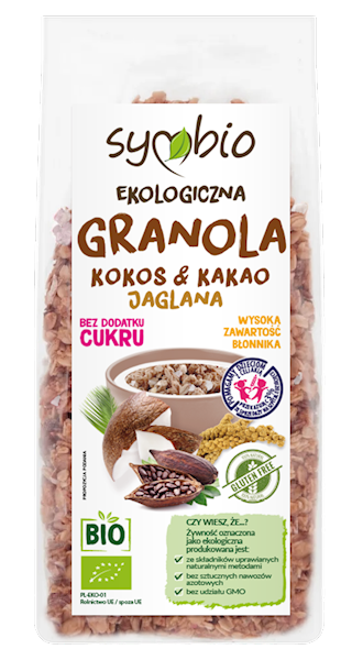 Granola Kokos i kakao jaglana 350g BIO Symbio