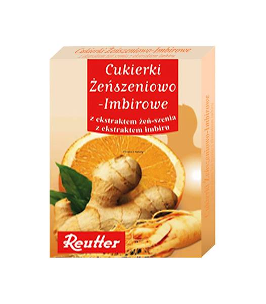Cukierki Reutter żeńszeniowo-imbirowe 50g