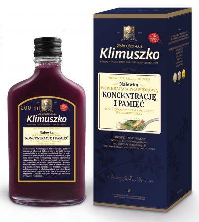 Klimuszko nalewka pamięć i koncetracja 200ml