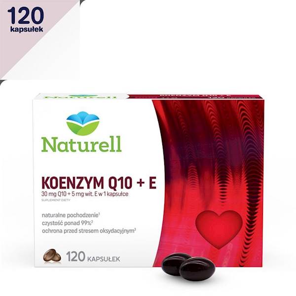 Koenzym Q10 z wit E 120 kaps Naturell