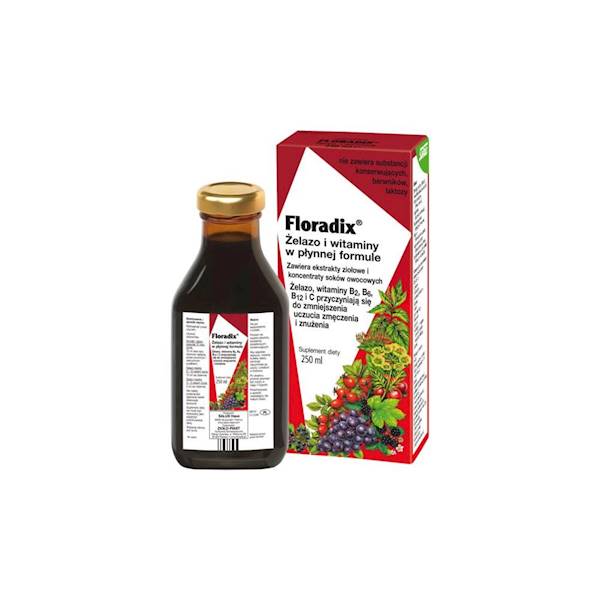Floradix Żelazo i witaminy tonik 250ml