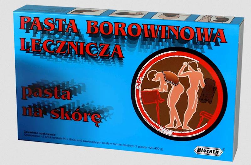 Pasta borowinowa plastry 5szt.