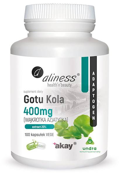 Aliness Gotu Kola 400mg 100kaps.