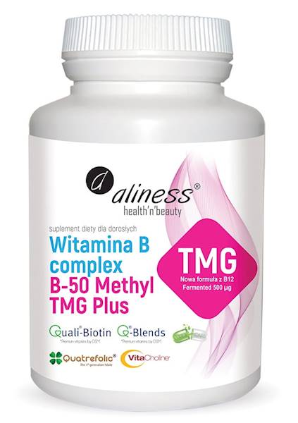 Aliness Wit. B complex B50 methyl TMG 100kaps