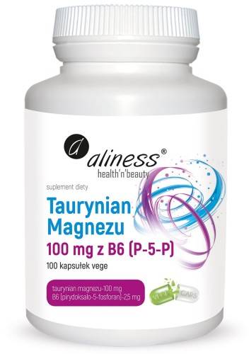 Aliness Taurynian magnezu 100mg B6 100kaps