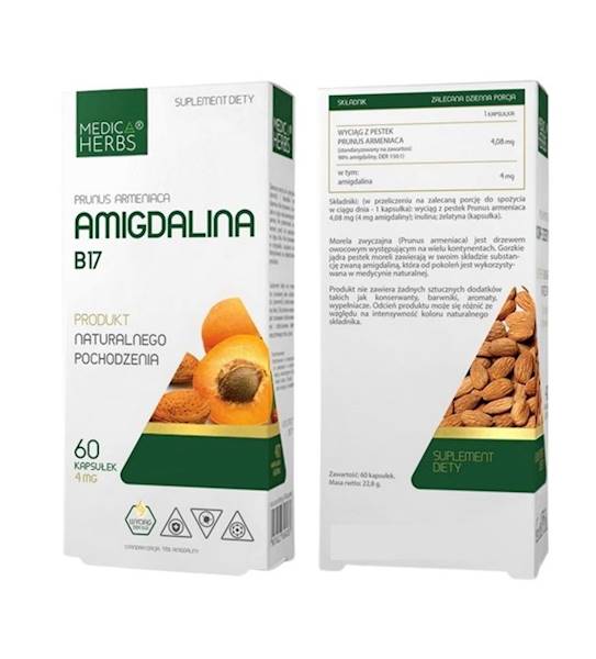 Amigdalina B-17 60kpas. Medica Herbs