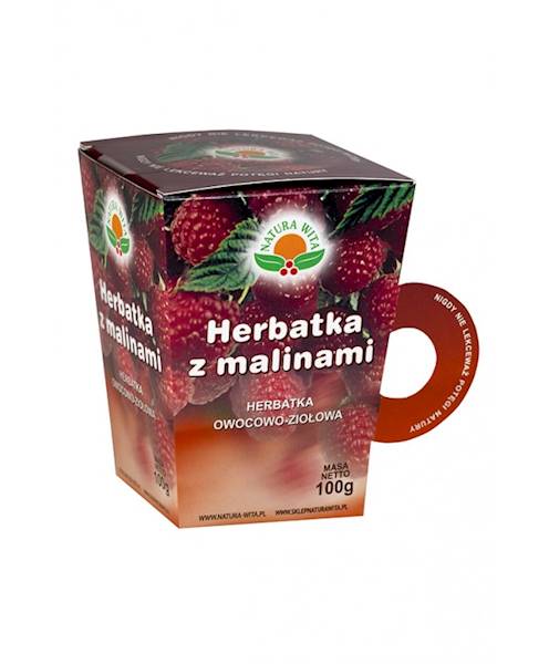 Herbatka z malinami 100g Natura Wita