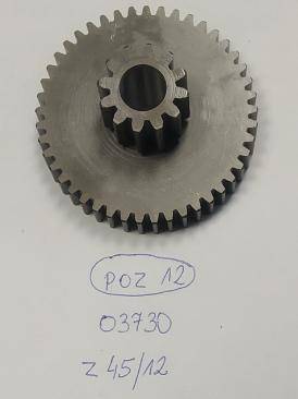 Koło zębate Poz 12 z 45/12 DA 75 SKOV