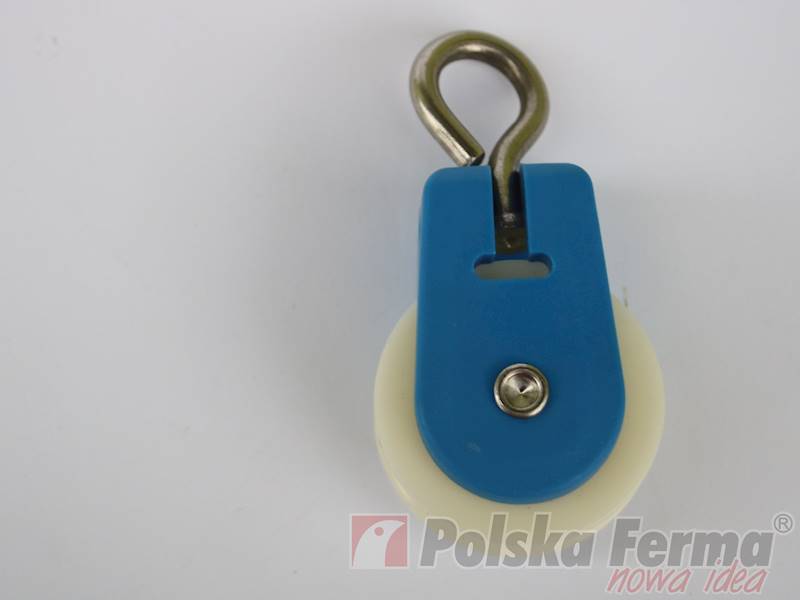 Bloczek fi 45  nierdzewny plastikowy