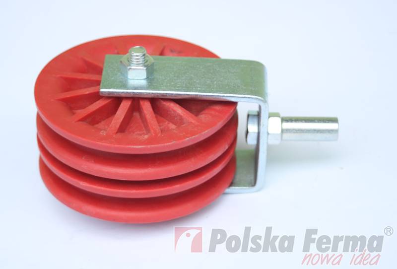 Bloczek fi 90 podwójny plastikowy