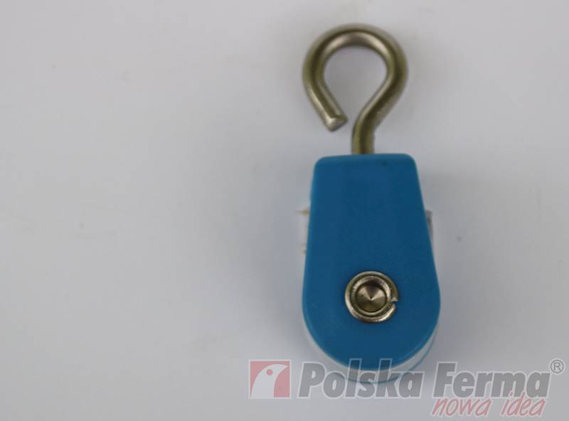Bloczek mały plastikowy 21mm zawieszka nierdzewna