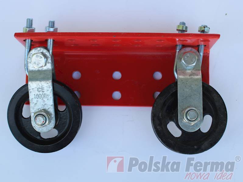 Dwa bloczki 90mm z łożyskiem