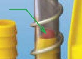 Czerwona kuleczka wodowskazu