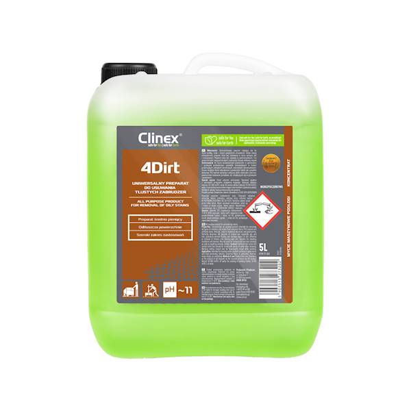 clinex 4dirt preparat do tłustych zabrudzeń 5L