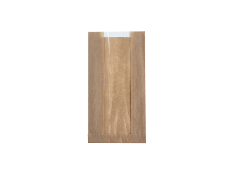 torebka eko z okienkiem 34cm / 10cm / 6cm+6cmPP