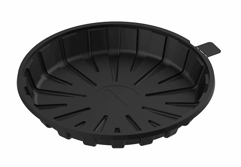 pojemnik do tortów dół śr 16cm wys 2cm czarny