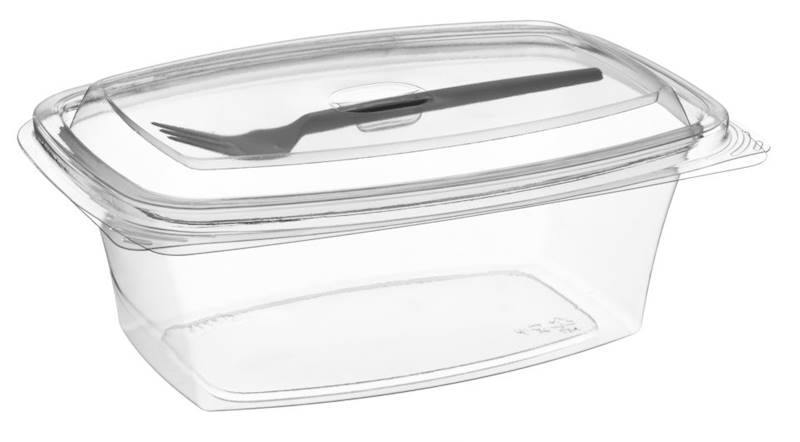pojemnik SL1775WDR do sałatek owa z widelcem 750ml