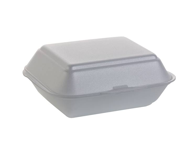 hamburger box podwójny biały HP2