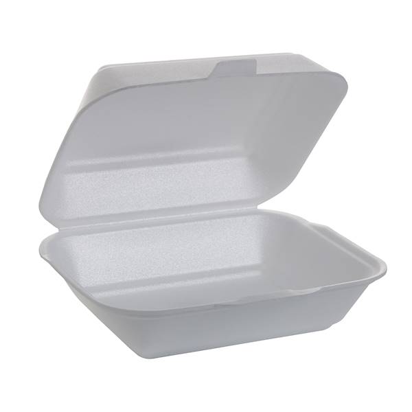 hamburger box podwójny biały HP2