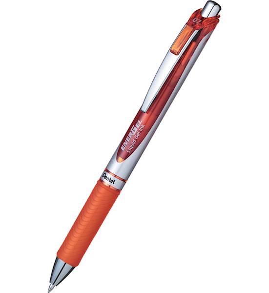 PIÓRO KULKOWE PENTEL ENERGEL 0.7 POMARAŃCZOWY
