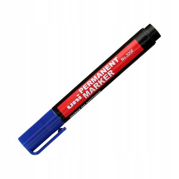 MARKER UNI PERMANENT. OKR. NIEBIESKI