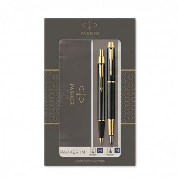KOMPLET PARKER  IM CZARNY GT FP+BP