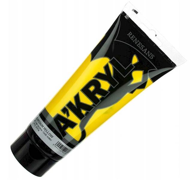 AKRYL - ŻÓŁĆ ŚREDNIA - 5/200 ML