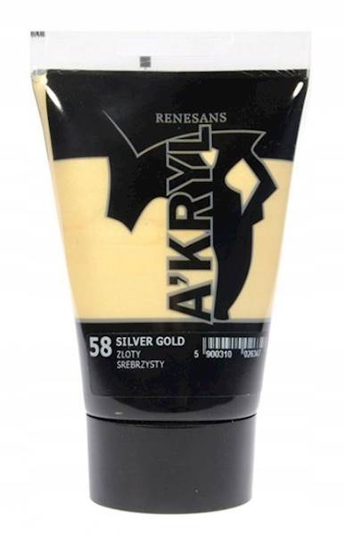 AKRYL METAL - ZŁOTY SREBRZYSTY - 58/100 ML