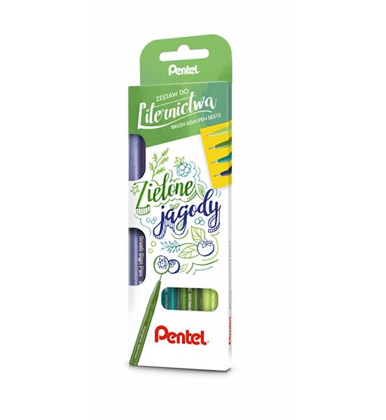 ZESTAW DO LITERNICTWA 4 SZT. BRUSH SES15, PENTEL