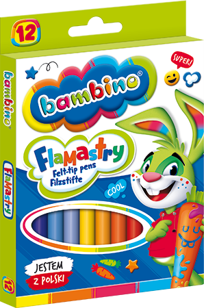 FLAMASTRY BAMBINO 12 KOL. 
