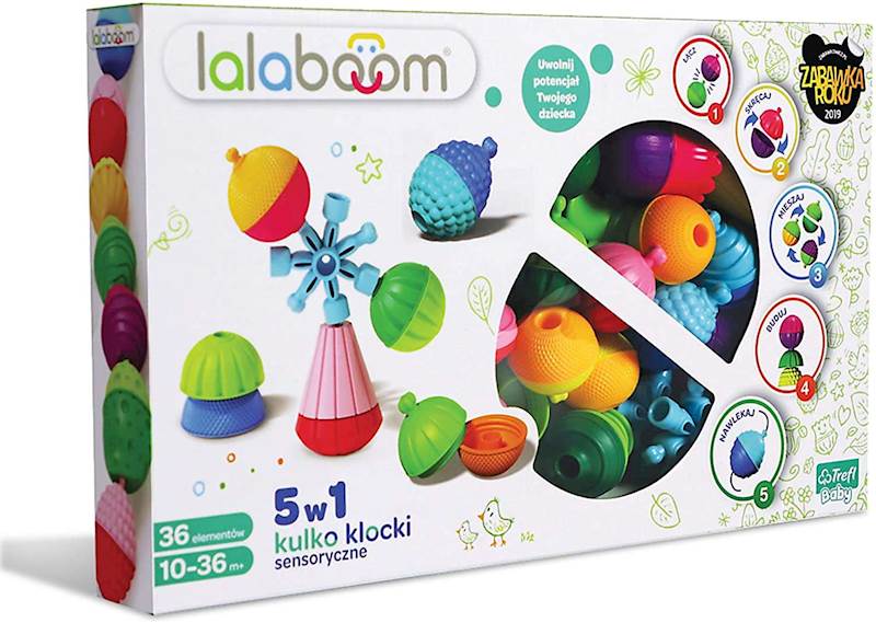 LALABOOM - ZESTAW KULKO-KLOCKÓW 36 EL. TREFL