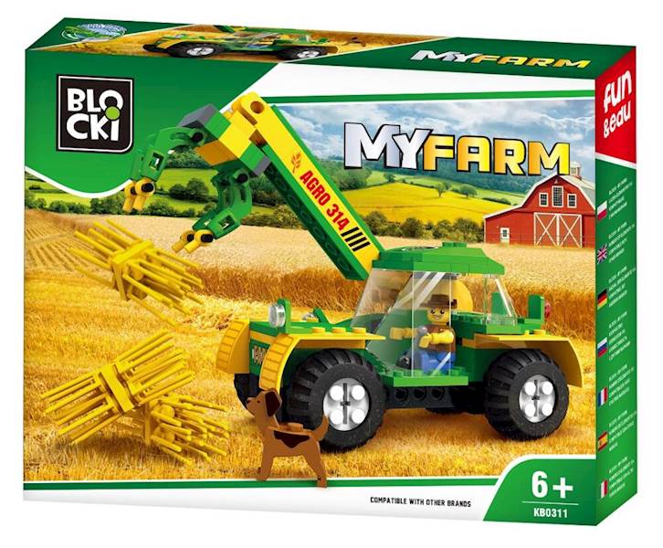 BLOCKI MY FARM: ŁADOWARKA SŁOMY 136 EL.