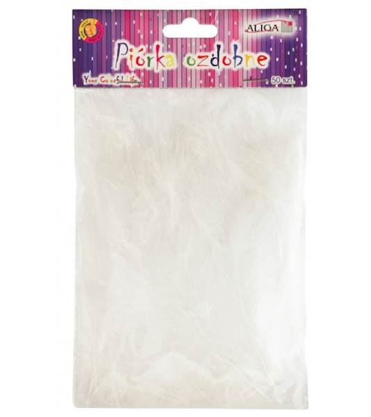 PIÓRKA BIAŁE 10-12CM/50SZT 