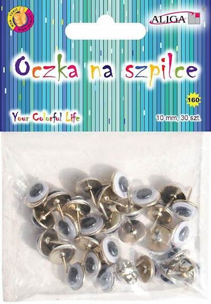 OCZKA NA SZPILCE 10MM(30szt)