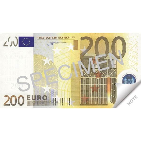 NOTES 200 EURO 70K. (MAŁY)