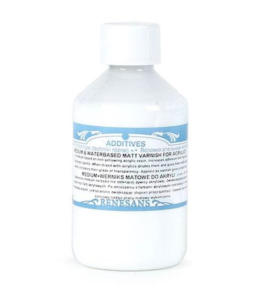MEDIUM + WERNIKS MATOWE DO AKRYLI 250 ML