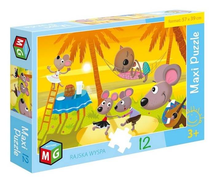 PUZZLE MULTIGRA BABY MAXI 12 - RAJSKA WYSPA