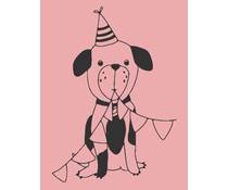 STEMPEL DREWNIANY - PIES - MB0049