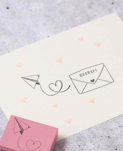 STEMPEL DREWNIANY - SAMOLOT - MB0017