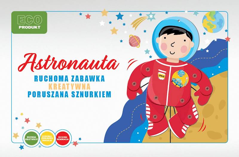 RUCHOMA ZABAWKA ASTRONAUTA V-TRADE 